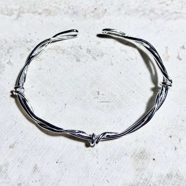 Vine Sterling Silver Bangle