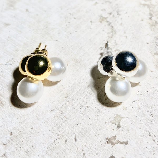 Twinkle Balls Pearl Earrings
